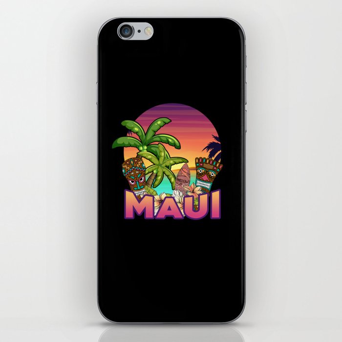 Maui Retro Beach iPhone Skin