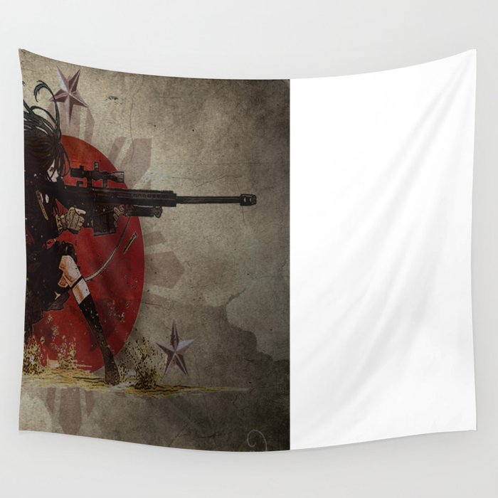 3stars and the rising sun tzu sniper_diva of death Wall Tapestry