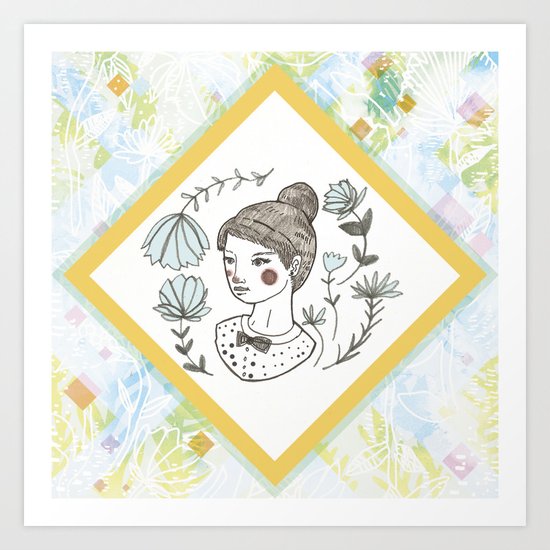 Portrait of a Girl Art Print