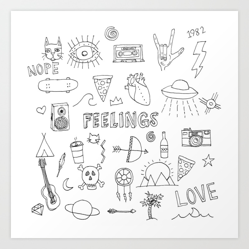 Stuff Things Art Print By Steffaloo Society6