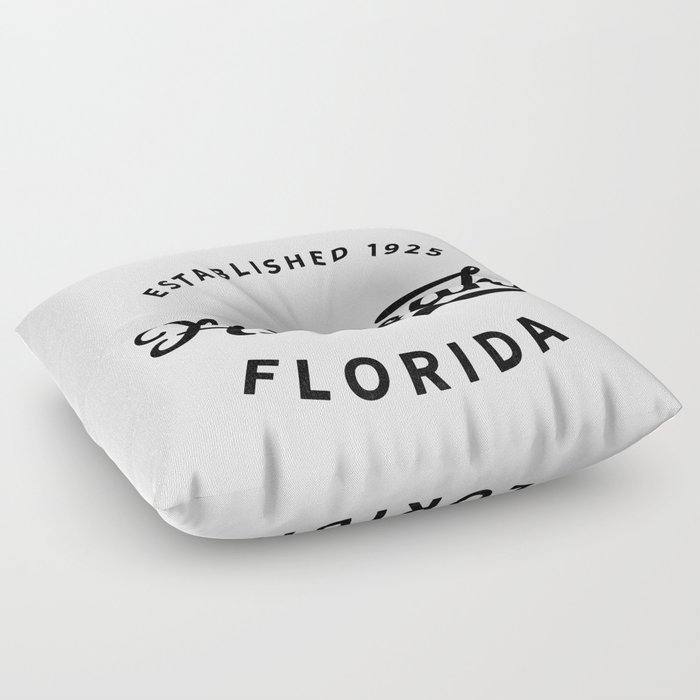 Classic Retro Vintage Hialeah Florida Gift Floor Pillow