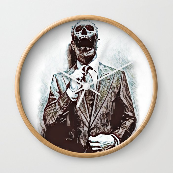 Wolf In Sheep S Clothing Wall Clock By Skullfoundry Society6