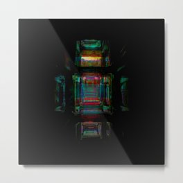 Into the void Metal Print | Popart, Black   White, Abstract, History, Step Well, Architecture, Graphicdesign, Heritage, Digital Manipulation, Colour 