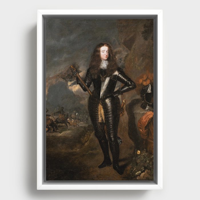 King William III of England in Armor Framed Canvas