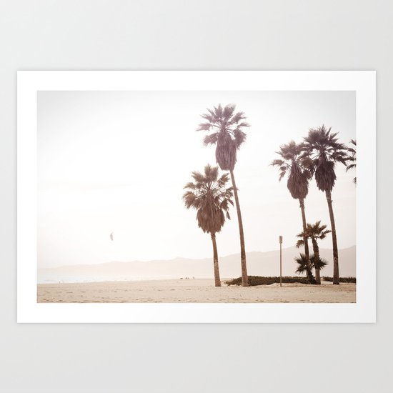 Vintage Summer Palm Trees Art Print