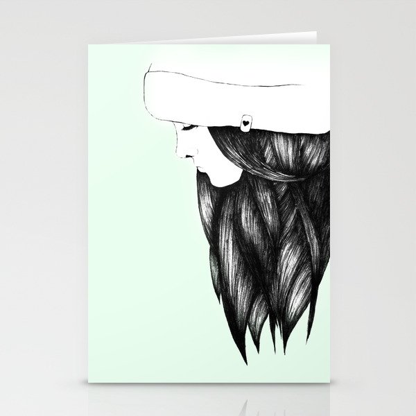 Snow Girl Stationery Cards
