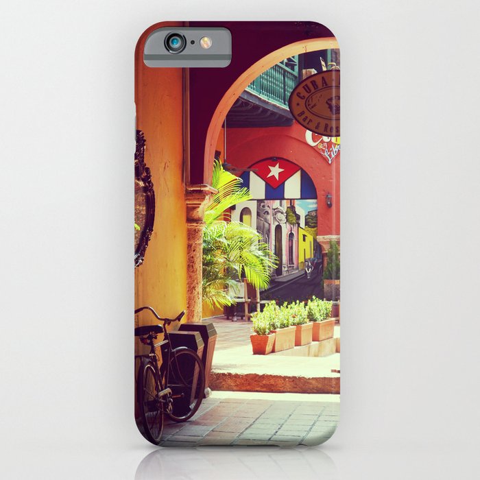 Cuban Building | Vintage Color Travel Photography iPhone Case