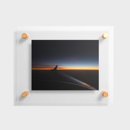 Sunset from the cocpkit Floating Acrylic Print