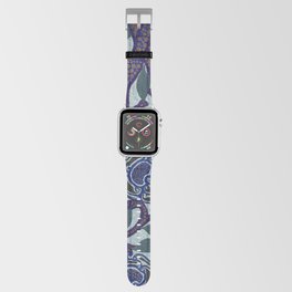 Flower pattern Art Deco stencil print in oriental style Apple Watch Band