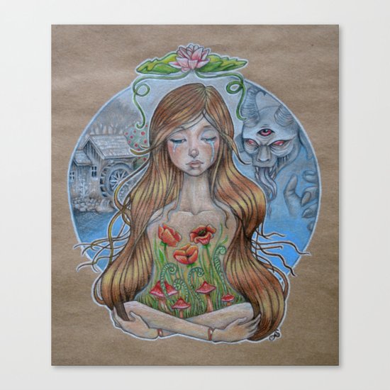 Girl Without Hands Canvas Print
