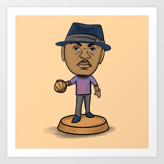 Carmelo Anthony Fashion Headliner Art Print
