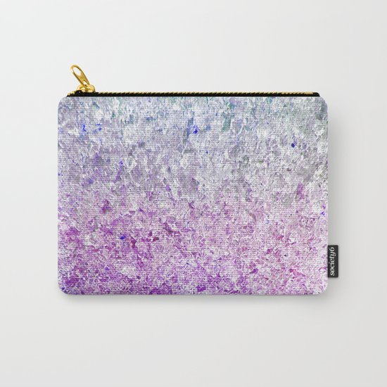 Frozen, close up photograph of snow and ice Carry-All Pouch