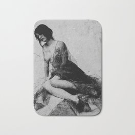 Wounded soul Bath Mat | Nude, Woman, Photo, Female, Sexy, Breasts, Nude Erotic, Lingerie, People, Lost 