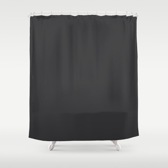Carbon Gray Shower Curtain