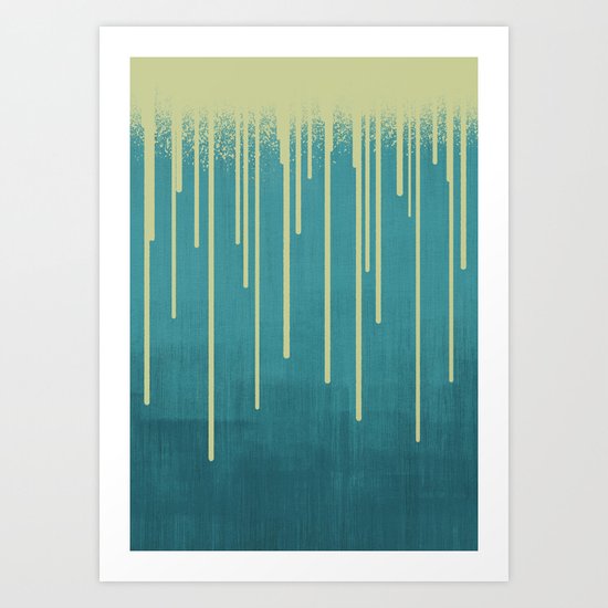 DROPS / pool Art Print