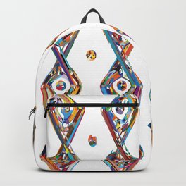 Abstract Colorful Geometric Pattern Vector Backpack | Fabricdecor, Linecurvedlines, Moderndecoration, Trendydesign, Textilesimple, Vectorline, Wallpaperornament, Textureabstract, Gridspattern, Seamlessretro 