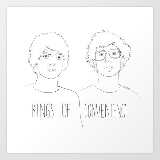 Kings of Convenience Art Print