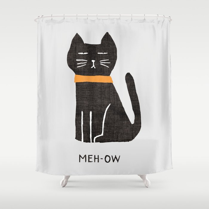 Meh-ow Shower Curtain