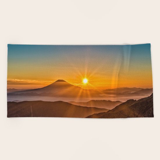 Mt Fuji II Beach Towel