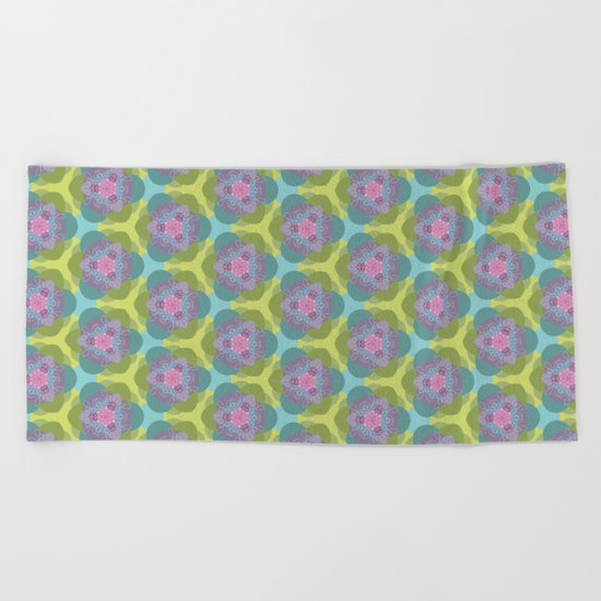 Springflower-Kaleidoscope Beach Towel