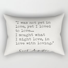 Saint Augustine quote c Rectangular Pillow