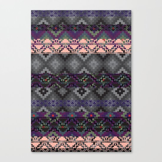 Russian style inspired Aztec Canvas Print
