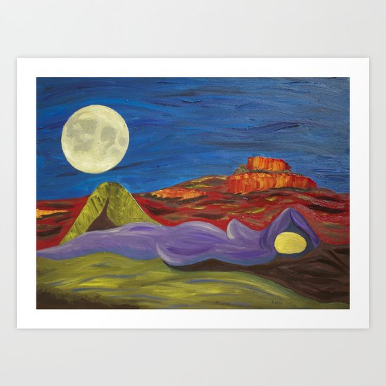 Gaia and Luna Ver. 3.0 Art Print