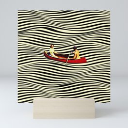 Illusionary Boat Ride Mini Art Print