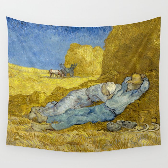 Vincent Van Gogh - Noon, Rest from work / Siesta Wall Tapestry