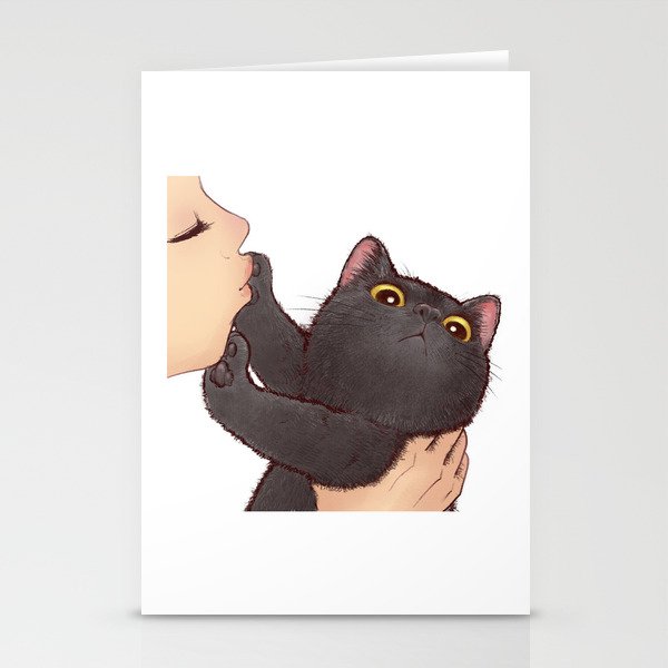 cat : huuh Stationery Cards
