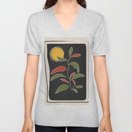 Abstract Plant 01 V Neck T Shirt