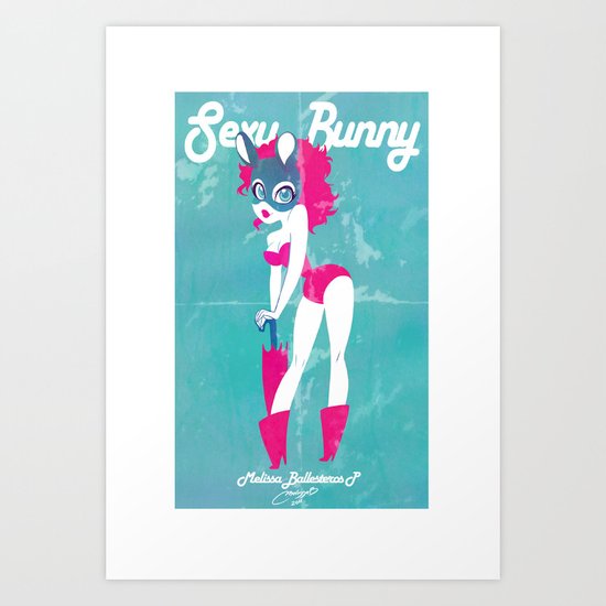 sexy bunny Art Print