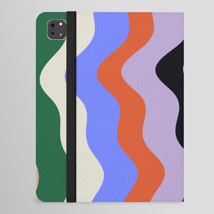 Waves Stripe - Multi iPad Folio Case