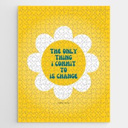 Commitment to Change Poetry Print Jigsaw Puzzle