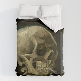 Vincent van Gogh - Skull of a Skeleton with Burning Cigarette Bettbezug