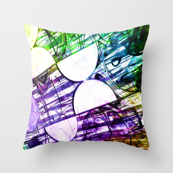 Half circles Throw Pillow