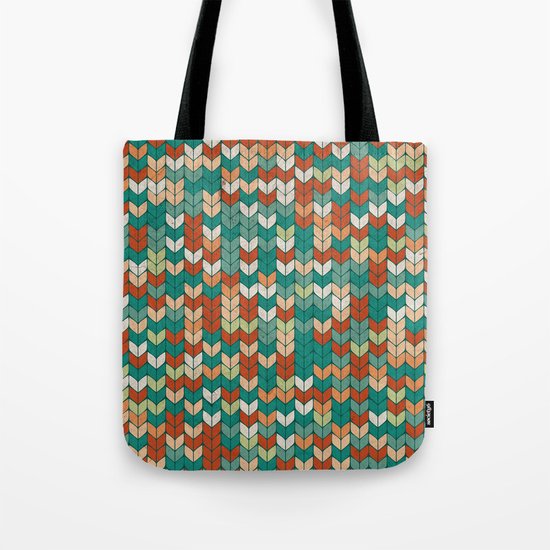 Knitted colors Tote Bag