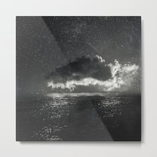 bright cloud - black sea Metal Print
