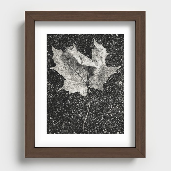 old leaf Recessed Framed Print