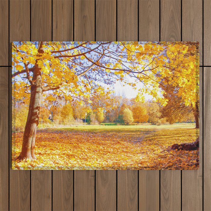 Beautiful Nature in Fall - The perfect gift for an adventure addicted Outdoor Rug