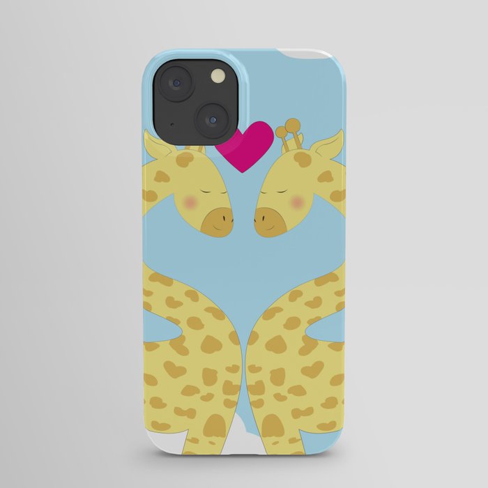 Giraffes in love iPhone Case
