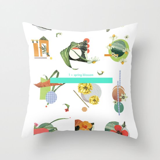 Spring Blossom Throw Pillow