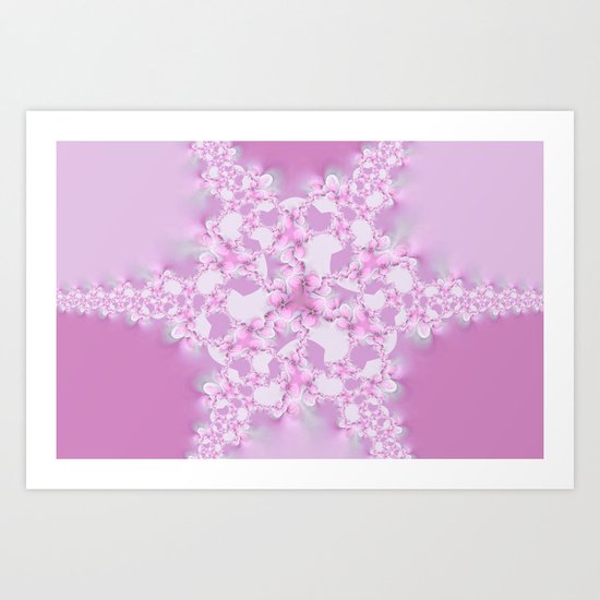 Floral Star Art Print
