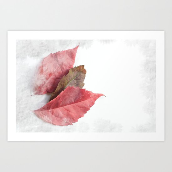 AUTUMN LEAVES #1 #decor #art #society6 Art Print