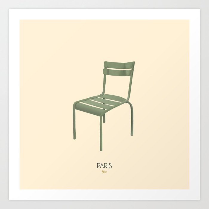 Paris Luxembourg chair Art Print