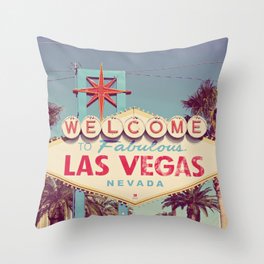 Welcome to fabulous Las Vegas Throw Pillow