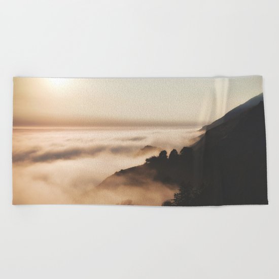 Mountain Fog #sun Beach Towel