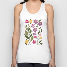 Colorful Summer Floral Unisex Tank Top