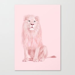 PINK LION Canvas Print