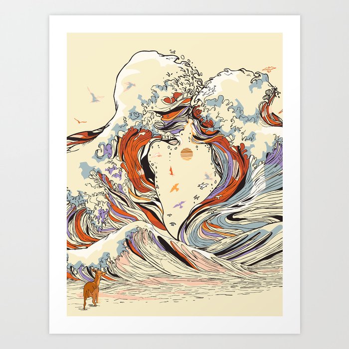 The Wave of Love Art Print